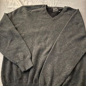 Mac Weldon tech cashmere v-neck XXL dark heather gray